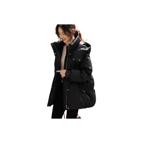 Mo Han Yi Mei Пуховик Женские Черный