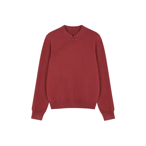 Mo Han Yi Mei Новый год Трикотаж Женский Красный