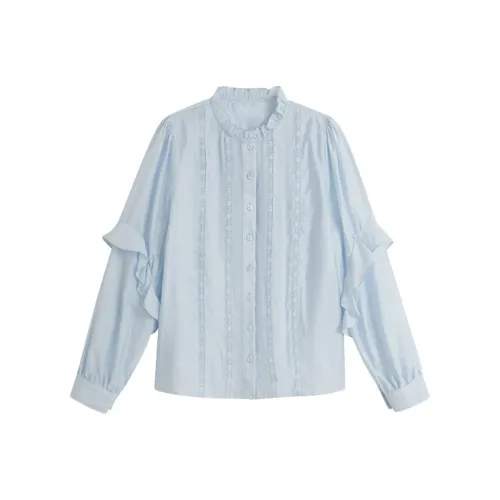 KYKW Синий Женские Рубашки
