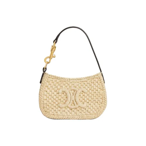 CELINE Tilly Raffia Сумка через плечо Женская Естественный Коричневый