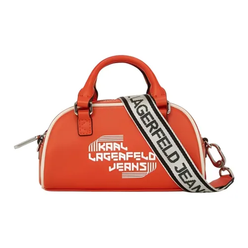Сумка для боулинга из полиуретана Karl Lagerfeld сумка через плечо женская оранжевая