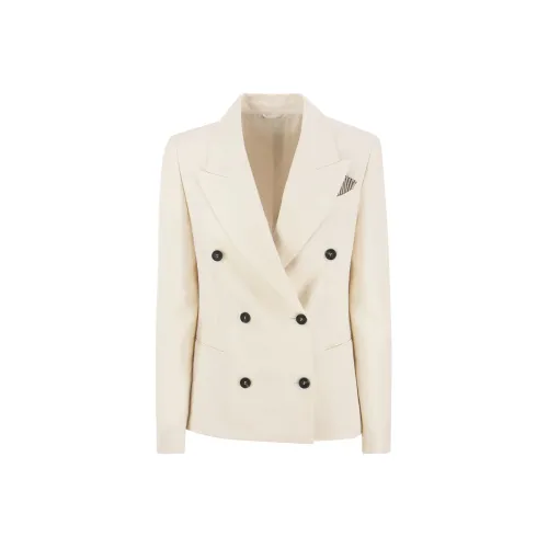 Brunello Cucinelli Бежевые Женские Куртки