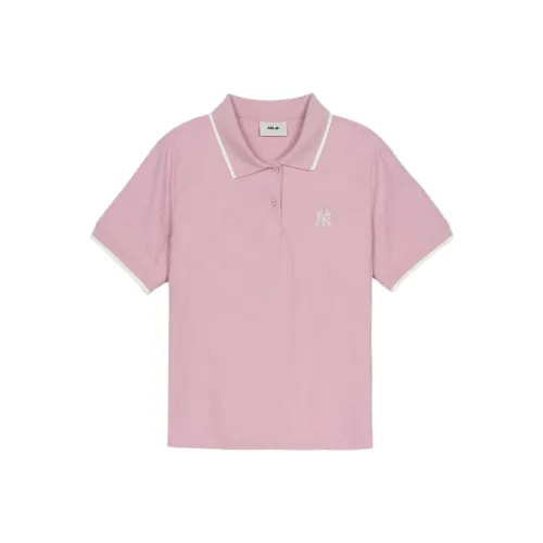 Mlb Base Logo Нью-Йорк Янкис Поло Женское Розовое