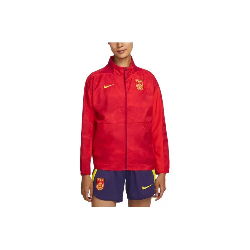 NIKE Фитнес-красные Женские Куртки