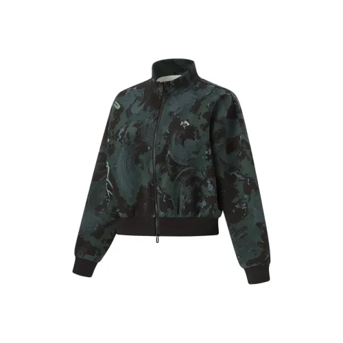 LINING Fitness Series Толстовка Женская Облако Ярко-зеленый Темно-зеленый Черный