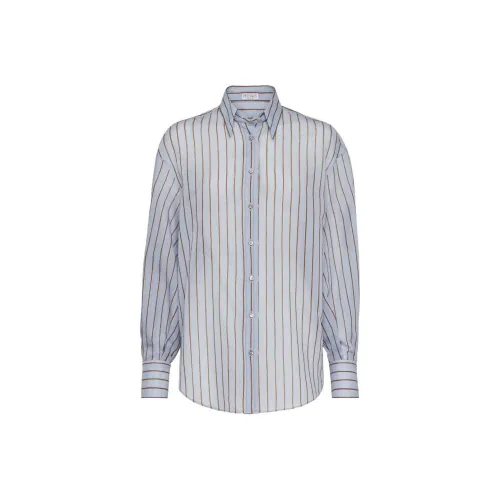 BRUNELLO CUCINELLI SS24 Рубашка Женская Синяя