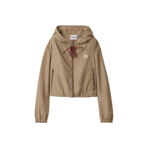 MIU MIU Глина Серый Женские Куртки