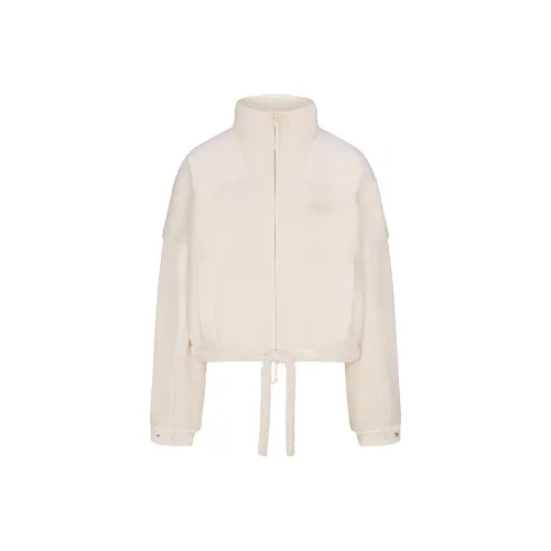 SKIMS FW24 TEDDY Boxy ZIP UP Куртки Пальто Женские ECRU Natural