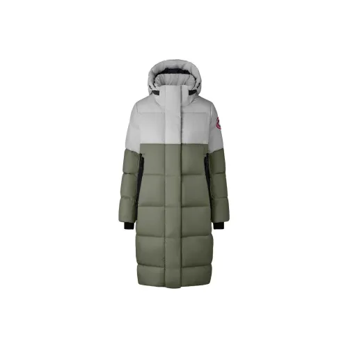 Canada Goose Byward Series FW22 Значок С капюшоном MID Длина Пуховик Женские Светло-зеленый