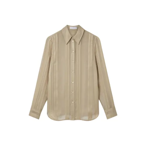 Stella McCartney SS25 Рубашка Женская Бежевая