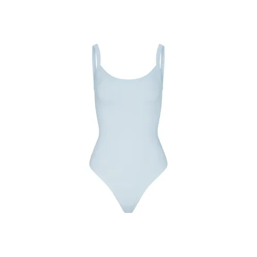 SKIMS SS24 Летняя коллекция Хлопок Джерси Scoop Шея Комбинезон BODYSUIT Женский OPAL Опал