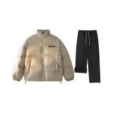 Комплект одежды (Хаки топ + Черные штаны с флисовой подкладкой)