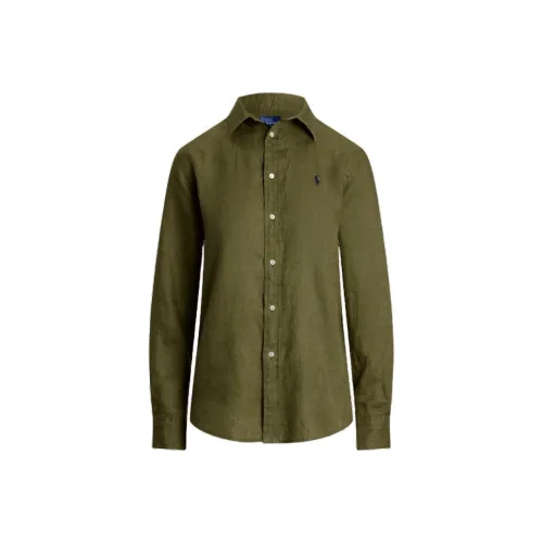 Polo Ralph Lauren Рубашка Женская Оливково-Зеленая