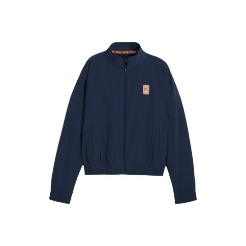 PUMA x FIRST MILE Коллаборация Женская беговая куртка Куртки и пальто Женская клуб Морской синий