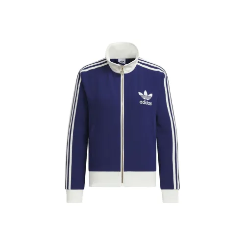 Adidas Originals Clover Series Outfit Куртка Женская Темно-синий Нефритово-белый