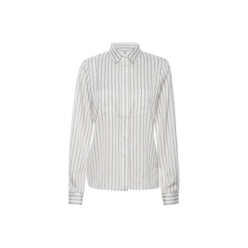 Рамка SS24 Рубашка Женская Белая Полосы