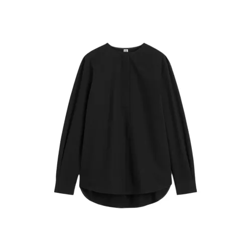 TOTEME SS24 Рубашка Женская Черная