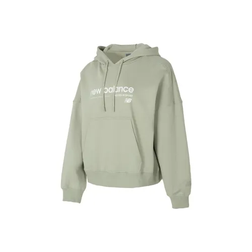 New Balance Зеленые Женские Свитшоты