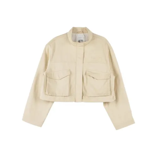 A21 Куртки Пальто Женские Бежевый Абрикос