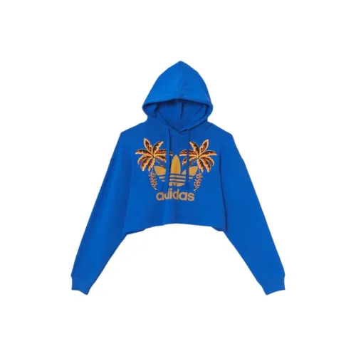 Adidas Originals X FARM RIO FW24 Толстовка Женская Синяя