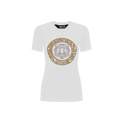 Just Cavalli Белые Женские Футболки