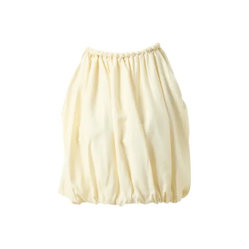 3COLOUR Шифон Рубашка Женская Кремово-Желтая