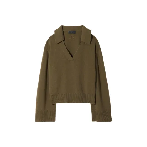 NILI LOTAN Кашемир Свитер Женский Оливково-зеленый