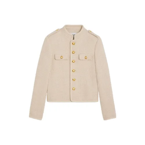 CELINE FW23 Куртки и Пальто Женские Бежевые