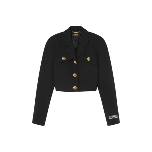 VERSACE Куртки и Пальто Женские Черные