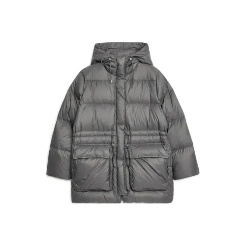 ARKET Темно-серые Женские Пуховики