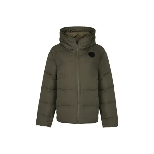 Конверс Оливково-зеленая Женская Пуховая Куртка