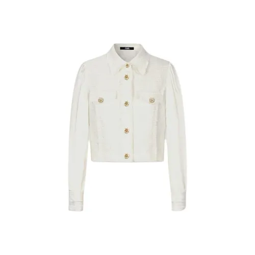 Karl Lagerfeld SS24 Куртки и Пальто Женские Белые