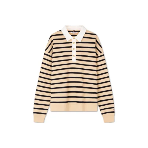 Tommy Hilfiger Свитшот Женский Бежевый Желтый Черный Полосы