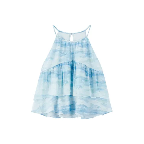 LEDIN Шифон Рубашка Женская Melt Ice Синий