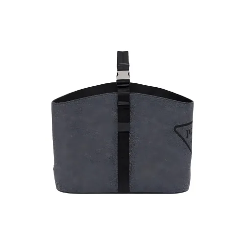 PRADA Ткань Лесозаготовка Сумка Сумка Женская Угольно-Серый