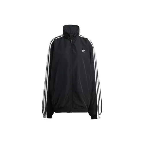 Adidas Originals ADILENIUM Oversized Дорожка Куртки и Пальто Женские Черный