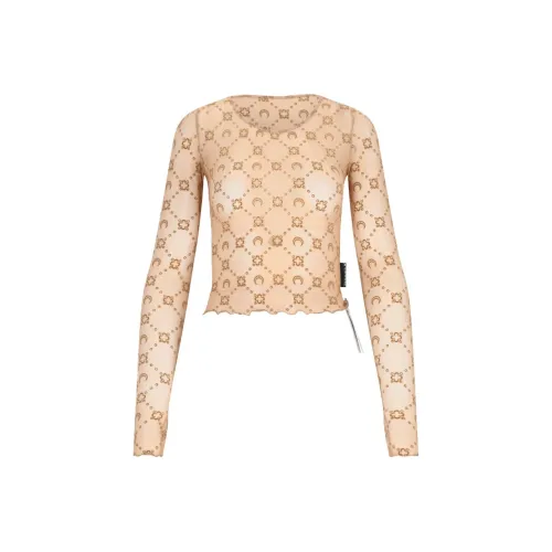 Marine Serre T-Shirt Женская Коричневый