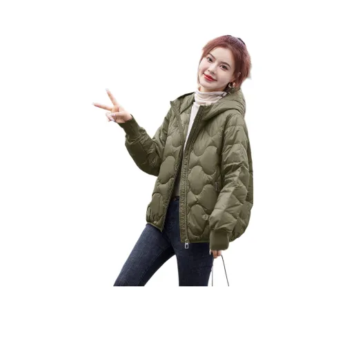 Mo Han Yi Mei Пуховик Женские Зеленый