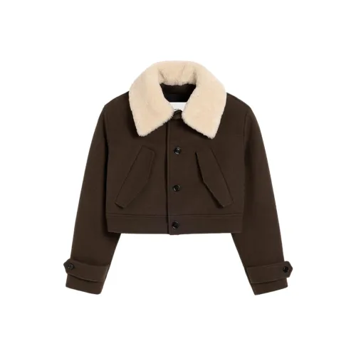 AMIPARIS SS24 Куртки Пальто Женские Кофе