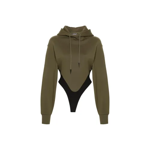 Mugler Комбинезон Женский Оливково-зеленый