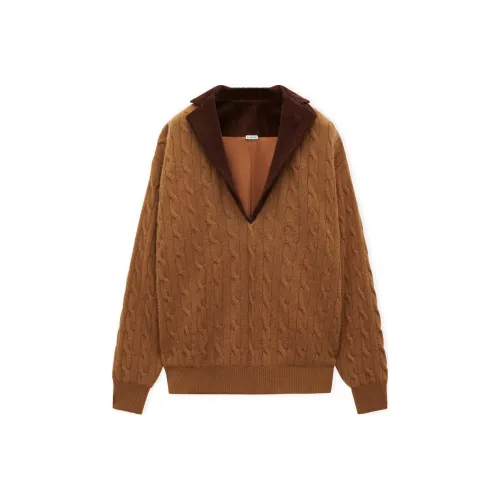 LOEWE FW24 Кашемир Свитер Женские CAMEL