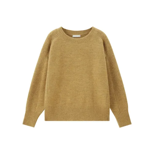 Giordano Трикотаж Женский Осенний Лист Желтый