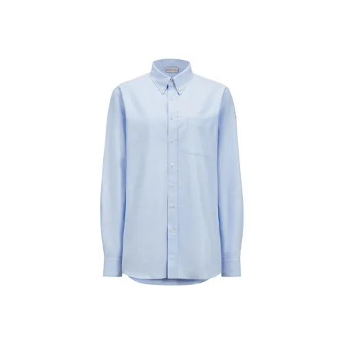 Moncler SS25 Рубашка Женская Светло-Синяя