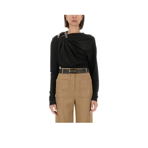 VICTORIA BECKHAM SS25 Рубашка Женская Черная