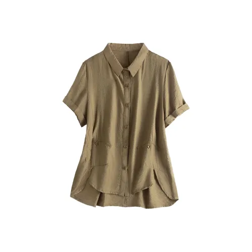 Cypress House Темный кофейный, женские рубашки