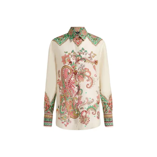 ETRO Бежевые Женские Рубашки