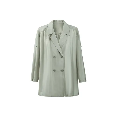 THE SEA LIFE Рубашка Женская Сияющий Зеленый