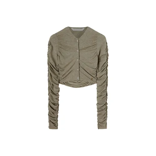 PALM ANGELS Трикотаж Женский Шалфей Зеленый