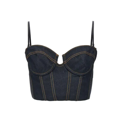 Zimmermann FW24 Топ на бретелях Женский Индиго