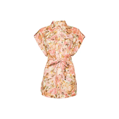 Zimmermann SS24 Комбинезон Женский Розовый